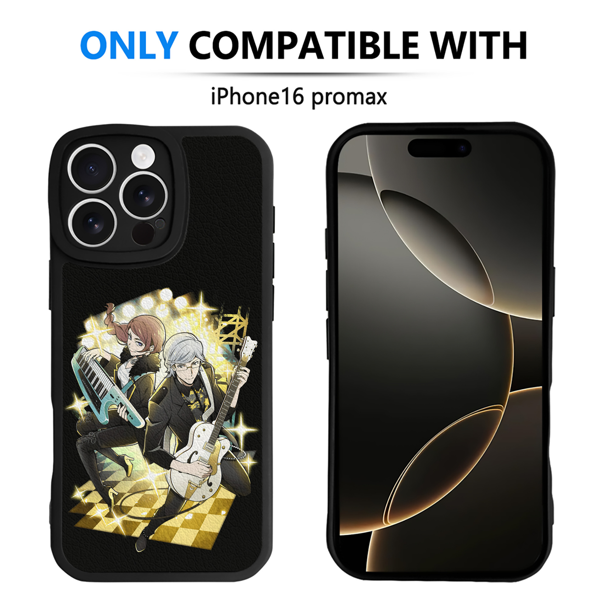 （画像用） 文豪ストレイドッグス Bungo Stray Dogs 【iPhone 16シリーズ対応】シリコンスマホケース（レザー調） 材質：シリコン